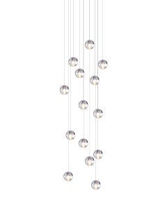 pendant lighting ideas - cluster 14 lights Custom Designed for attaway Family Houston, texas